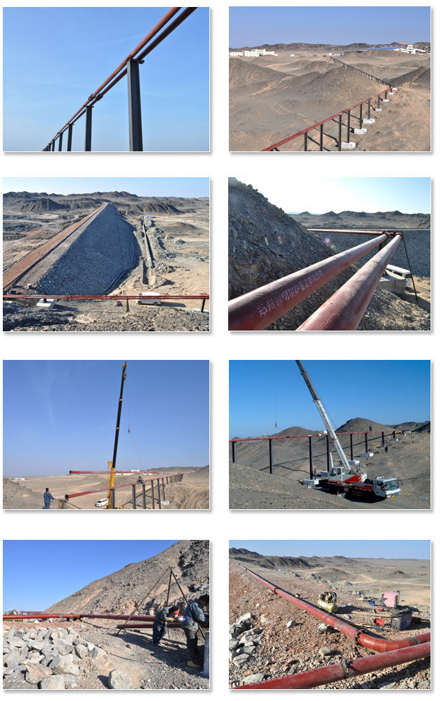 陶瓷复合管道工程案例：新疆哈密黄土坡矿业有限公司新建项目